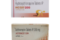 하이드록시클로로퀸 HCQS-200mg 300정 + 아지트로마이신 ATERIX-250mg 120정