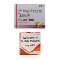 하이드록시클로로퀸 HCQS-400mg 100정 + 아지트로마이신 Azijuv 250mg 60정